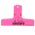 Japan Peanuts Book Clip - Snoopy : Neon Pink - 1
