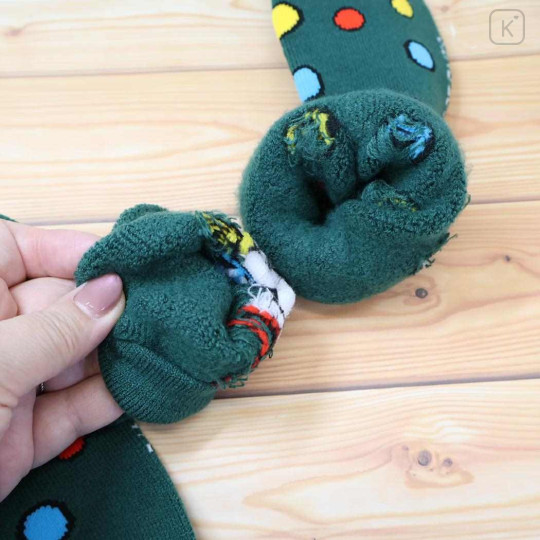 Japan Peanuts Warm Socks - Snoopy & Woodstock : Christmas Green - 2