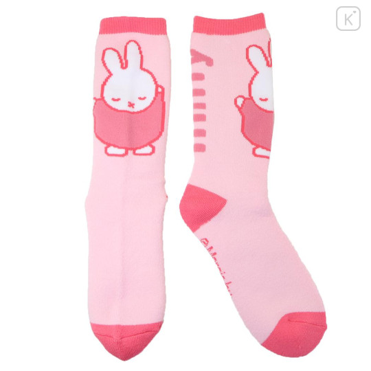 Japan Miffy Warm Socks - Miffy : Neon Pink - 1