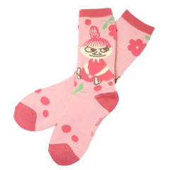 Japan Moomin Warm Socks - Little My : Flower Cherry Pink