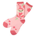 Japan Moomin Warm Socks - Little My : Flower Cherry Pink - 1