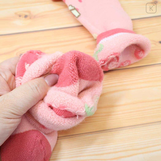 Japan Moomin Warm Socks - Little My : Flower Cherry Pink - 2