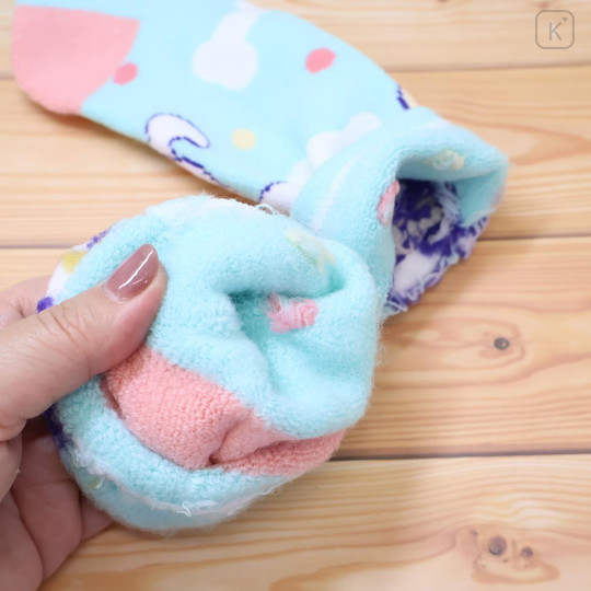 Japan Crayon Shin-chan Warm Socks - Shinnosuke Nohara & Shiro : Turquoise Pink - 2