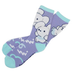 Japan Pokemon Warm Socks - Tandemaus : Turquoise Purple