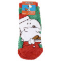Japan Peanuts Fluffy Socks - Snoopy : Christmas Santa - 1