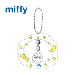 Japan Miffy Swaying Keychain - Miffy : Meteor Star Moon Cloud