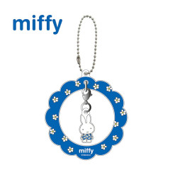 Japan Miffy Swaying Keychain - Miffy : Flower Blue Dress