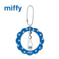 Japan Miffy Swaying Keychain - Miffy : Flower Blue Dress - 1