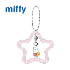 Japan Miffy Swaying Keychain - Miffy : Star Pink