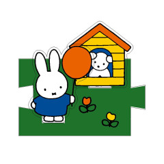 Japan Miffy Acrylic Stand - Miffy & Snuffy Balloon
