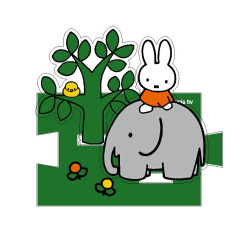 Japan Miffy Acrylic Stand - Miffy & Elephant