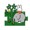 Japan Miffy Acrylic Stand - Miffy & Elephant - 1