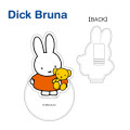 Japan Miffy Acrylic Memo Clip Stand - Miffy : Orange Dress & Bear - 3