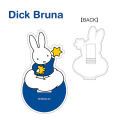 Japan Miffy Memo Clip Stand - Miffy : Blue Dress & Meteor