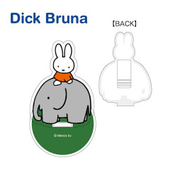 Japan Miffy Memo Clip Stand - Miffy : Dress & Elephant