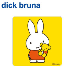 Japan Miffy Acrylic Coaster - Miffy : Orange Dress Bear Yellow