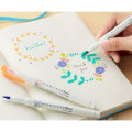 Japan Zebra Mildliner Double Ended Brush Pen & Marker Set - Friendly Mild Color - 4