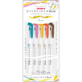 Japan Zebra Mildliner Double Ended Brush Pen & Marker Set - Soothing Mild Color - 1