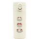 Japan Chiikawa Stainless Steel Bottle 350ml - Chiikawa & Hachiware & Usagi : One Touch Beige Ribbon