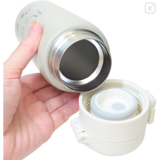 Japan Peanuts Stainless Steel Bottle 350ml - Snoopy : One Touch Life With Snoopy - 3