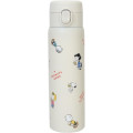 Japan Peanuts Stainless Steel Bottle 480ml - Snoopy : One Touch Gang - 1