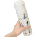 Japan Peanuts Stainless Steel Bottle 480ml - Snoopy : One Touch Everyone's Parade - 2