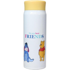 Japan Disney Stainless Steel Bottle 480ml - Pooh : We Are Best Friends