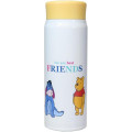 Japan Disney Stainless Steel Bottle 480ml - Pooh : We Are Best Friends - 1
