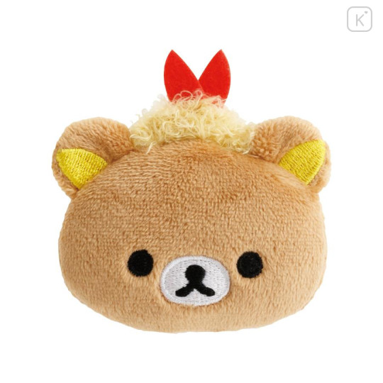 Japan San-X Store Plush Badge - Rilakkuma : Store Manager Nagoya Shrimp - 1