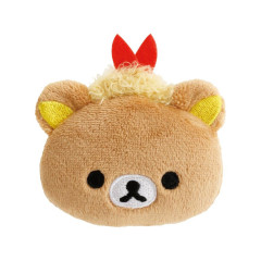 Japan San-X Store Plush Badge - Rilakkuma : Store Manager Nagoya Shrimp