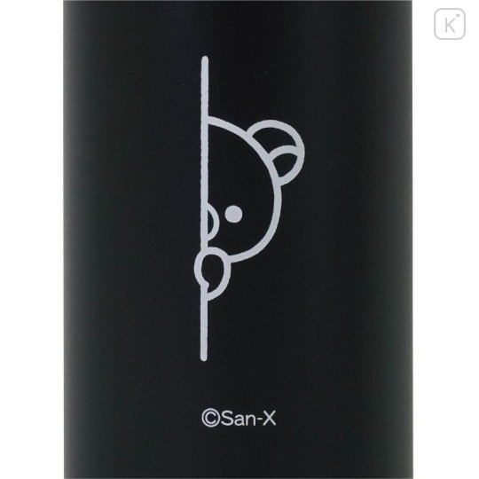 Japan San-X Store Stainless Steel Bottle 350ml - Rilakkuma : Coffee Time Black Lightweight Thermos - 4
