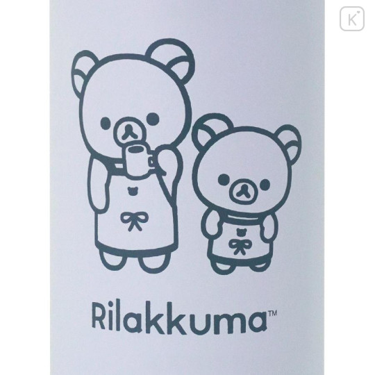 Japan San-X Store Stainless Steel Bottle 350ml - Chairoikoguma & Rilakkuma : Coffee Time White Lightweight Thermos - 3