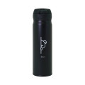 Japan San-X Store Stainless Steel Bottle 500ml - Rilakkuma : Coffee Time Black Lightweight Thermos - 2