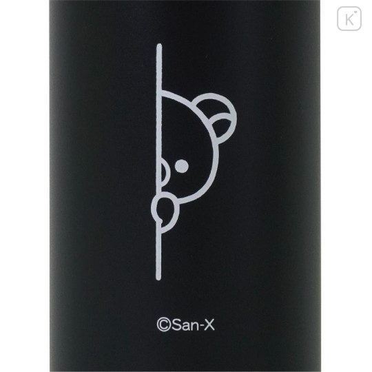 Japan San-X Store Stainless Steel Bottle 500ml - Rilakkuma : Coffee Time Black Lightweight Thermos - 4