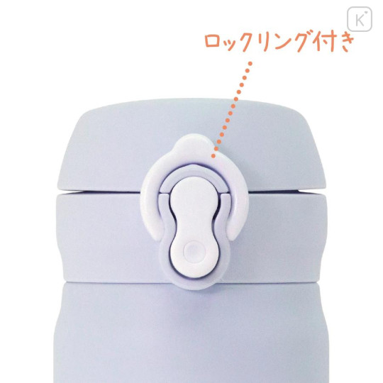 Japan San-X Store Stainless Steel Bottle 500ml - Chairoikoguma & Rilakkuma : Coffee Time White Lightweight Thermos - 5