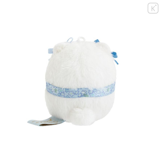 Japan San-X Store Hanging Plush Bag Charm - Sumikko Gurashi : Maison de Fleur Shirokuma - 3