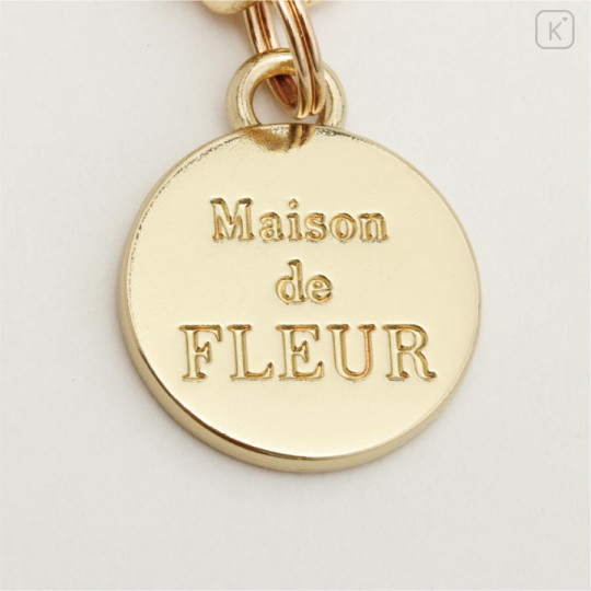 Japan San-X Store Hanging Plush Bag Charm - Sumikko Gurashi : Maison de Fleur Shirokuma - 4