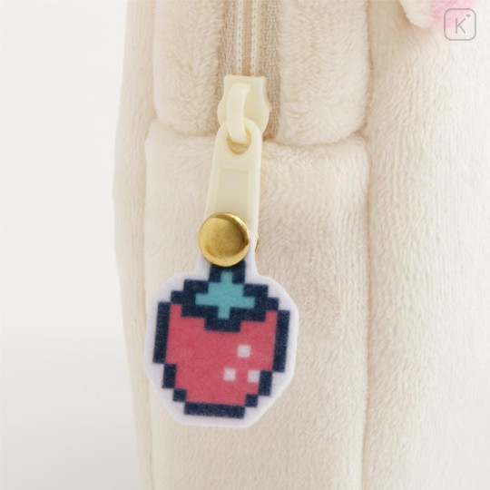 Japan San-X Store Fluffy Plush Pouch - Korilakkuma : Rilakkuma Gaming Face - 3