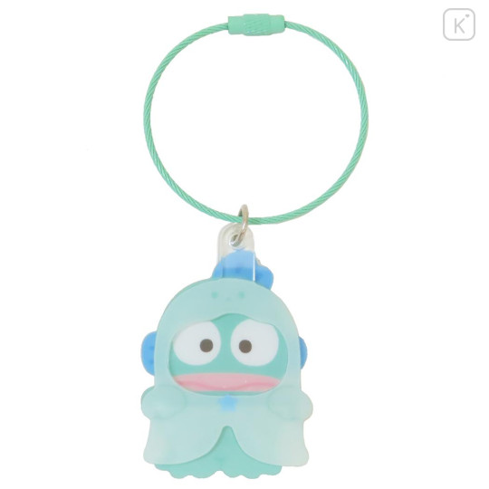 Japan Sanrio Wire Key Ring Charm Keychain - Hangyodon : Halloween Ghost - 1