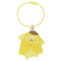 Japan Sanrio Wire Key Ring Charm Keychain - Pompompurin : Halloween Ghost - 1
