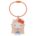 Japan Sanrio Wire Key Ring Charm Keychain - Hello Kitty : Halloween Ghost - 1
