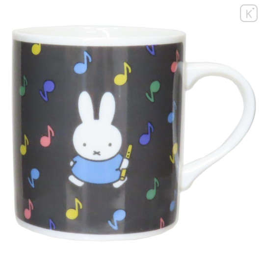 Japan Miffy Porcelain Mug - Miffy & Music : Black - 1