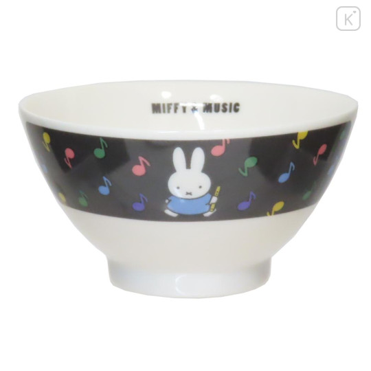 Japan Miffy Rice Bowl - Miffy & Music Black - 1