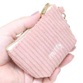 Japan Miffy Triangular Mini Pouch - Miffy : Corduroy Pink - 2