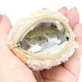 Japan Miffy Mini Accessory Pouch Keychain - Miffy : Boa Face Fluffy Beige - 3