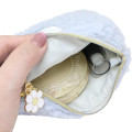 Japan Miffy Flat Mini Pouch - Miffy : Boa Face Fluffy Blue - 3