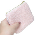 Japan Miffy Flat Mini Pouch - Miffy : Boa Face Fluffy Pink - 2