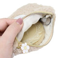 Japan Miffy Flat Mini Pouch - Miffy : Boa Face Fluffy Beige - 3