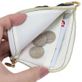 Japan Miffy Pass Case Card Holder & Coin Case - Miffy : Face Black with Carabiner - 3