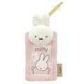 Japan Miffy Soft Plush Photo Keychain - Miffy : Pink - 1